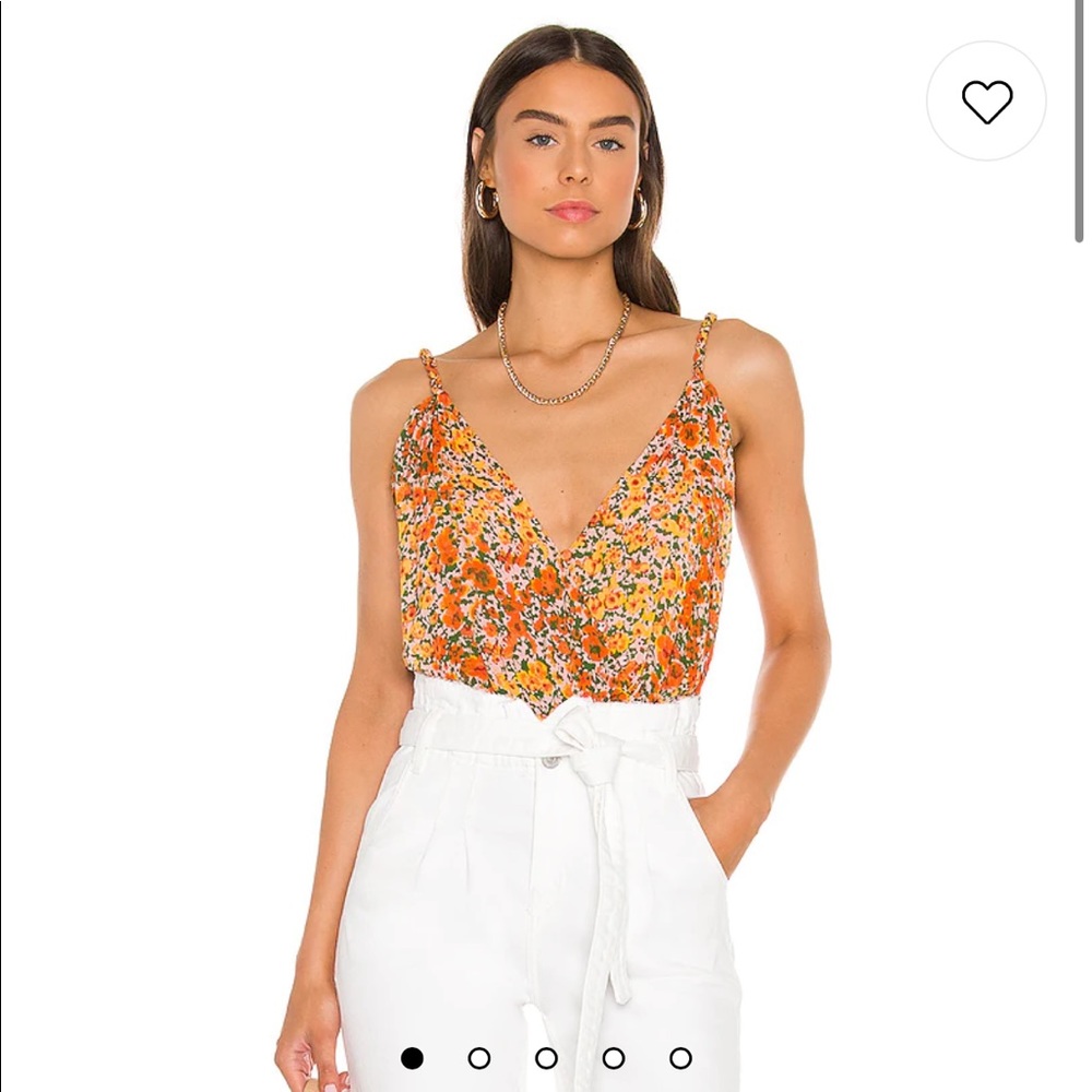 X REVOLVE SIREN SONG BODYSUIT IN SUNFLOWER COMBO